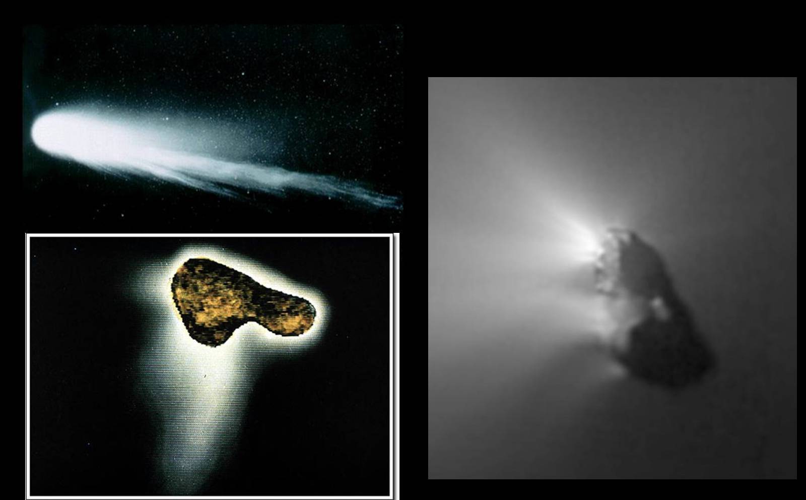 Фотография ядра кометы Галлея